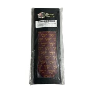 Desert Cactus Virginia Tech Tie Mens OS Maroon Hokies Logo Officially Licensed